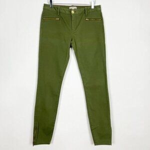Banana Republic Pants Women's 29L Olive Green Skinny Ankle Zip Casual Chino